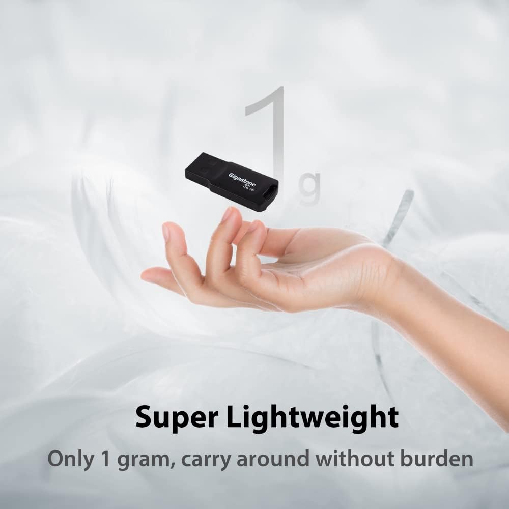 GIGASTONE V70 32GB 2-Pack USB 2.0 Flash Drive Thumb Drive Memory Stick Pen Drive Capless Design Pen Drive