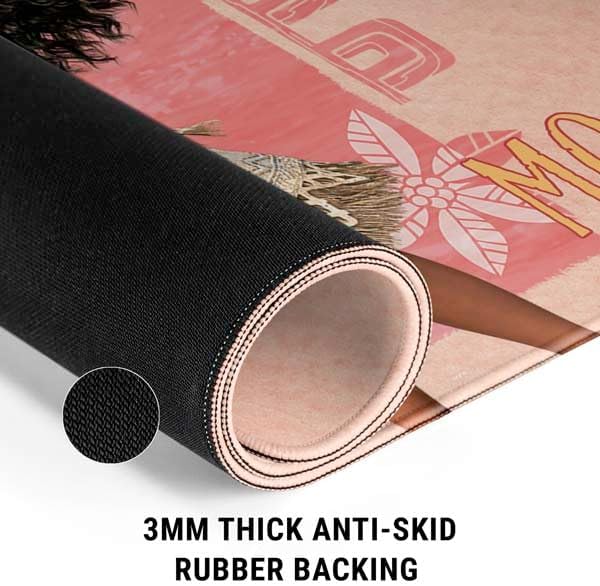 Skinit Medium Gaming Mouse Pad - Officially Licensed Disney Princess Moana and Pua Design with Stitched Edges Waterproof Non-Slip Rubber Base Desk Mat for Keyboard & Mouse 17.7 x 15.75 inche