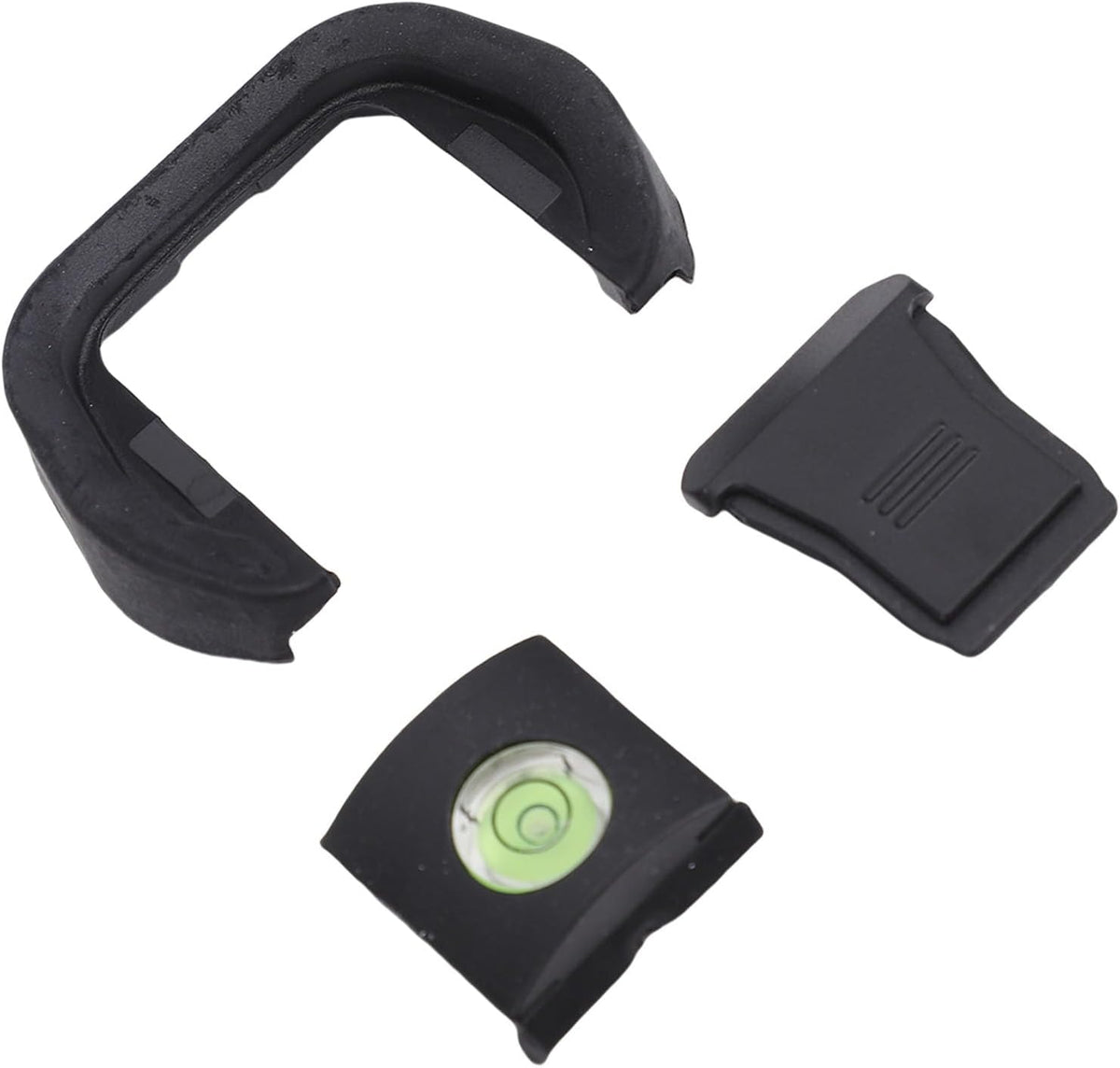 Camera Eyecup, Soft Silicone Hot Shoe Cover Kit Bubble Spirit Level Photography Accessory for Enhanced Viewfinder