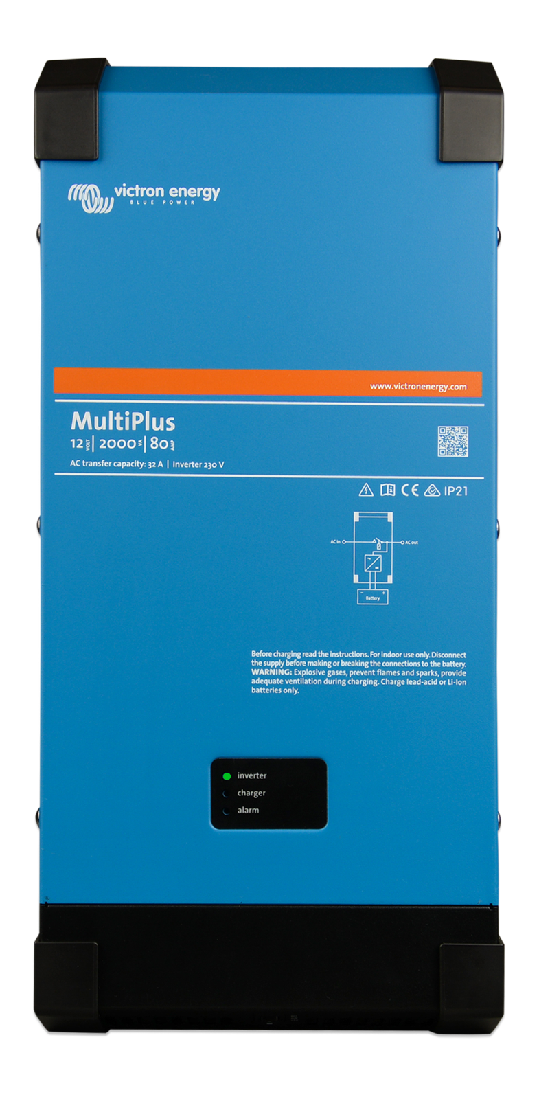 Victron PMP242200102 MultiPlus 24/2000/50-50 120V VE.Bus Auth Dealer 5 year warr