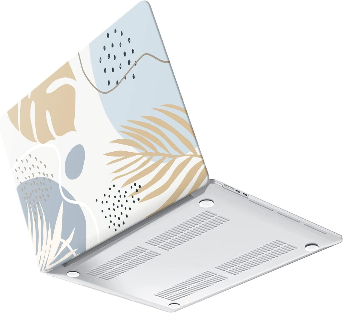 iCasso for MacBook Air 13 inch Case 2025 2024-2022 Release M4 A3240 M3 A3113 A2681 M2 with Liquid Retina Display, Hard Plastic Shell for Mac Air 13.6, Keyboard Cover&Screen Protector, Morandi Blue