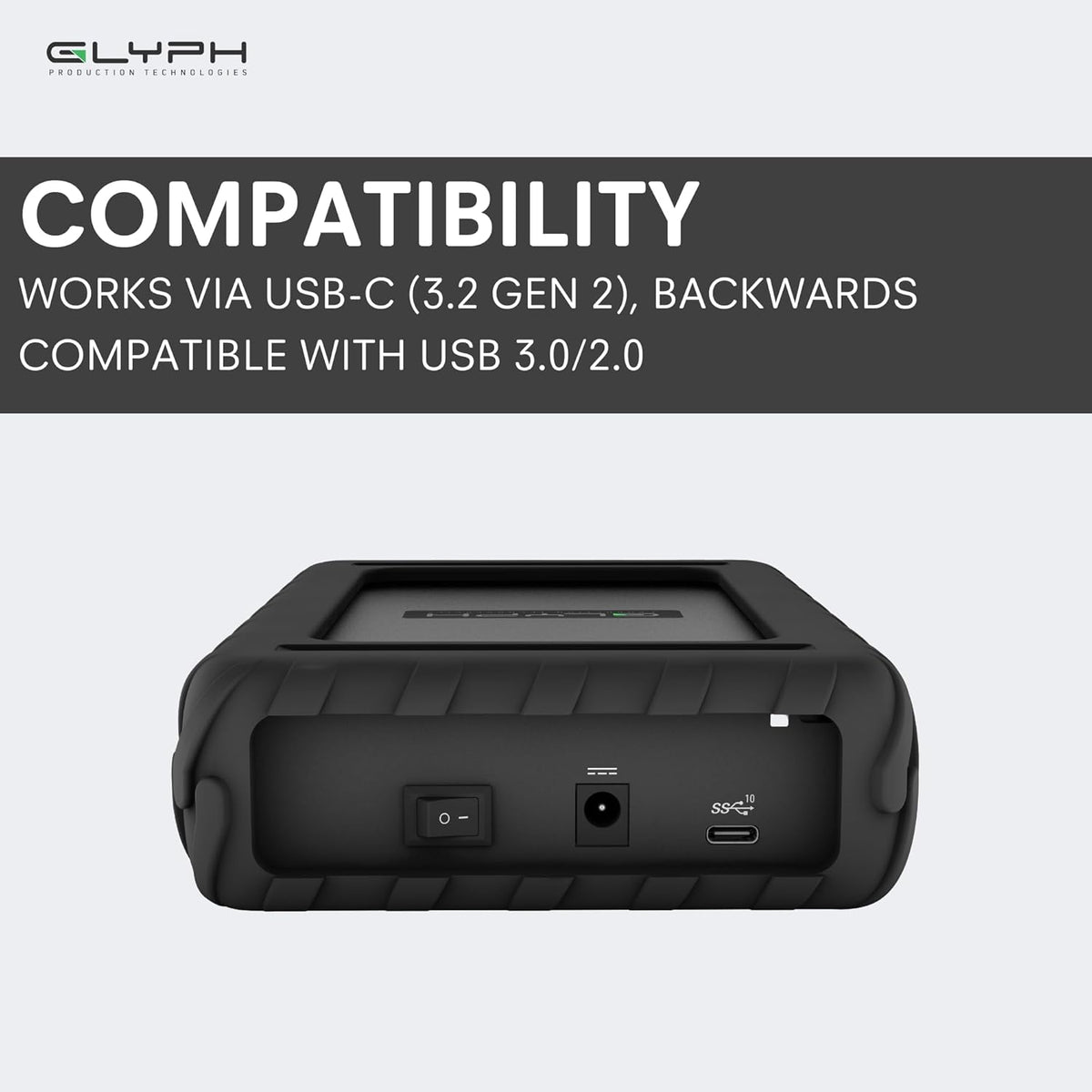 Glyph BlackBox Pro External Hard Drive 7200 RPM, USB-C (3.1,Gen2) (2TB)