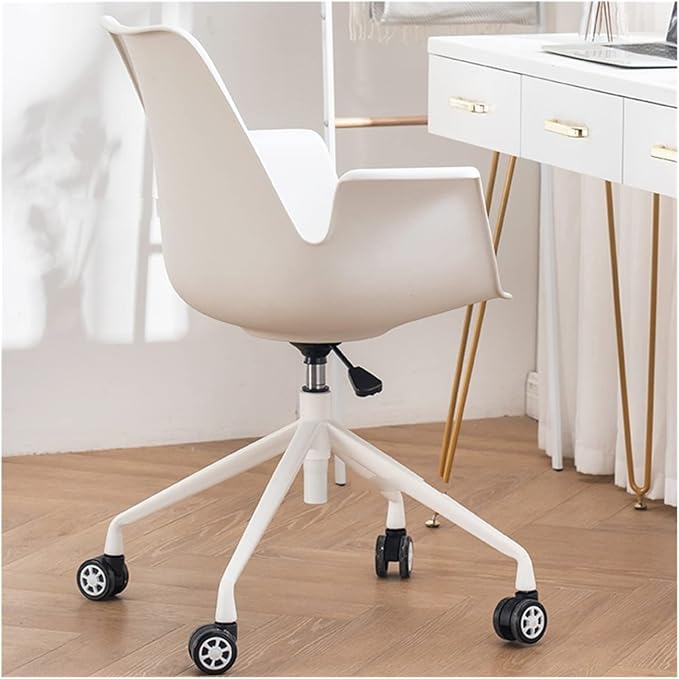 Adjustable Office Computer Chair with Armrest Office Chair Computer Chair Swivel Lifting Household Bedroom Furniture Backrest Office Chairs(Five-Star Foot)