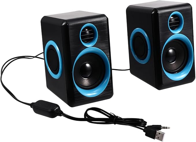 Mini Speaker USB 2.0 Computer Speaker for Laptop and Desktop Mini Loudspeaker with Surround Sound Compatible with PC and Notebook Suitable for Home and Office Use Dc 5v Powered