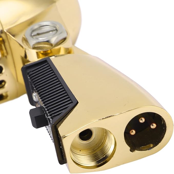 SUNGOOYUE Dynamic Cardioid Microphone with Sound Output and Vibration Dampening for Musical Performances and Studio Recordings (Gold)