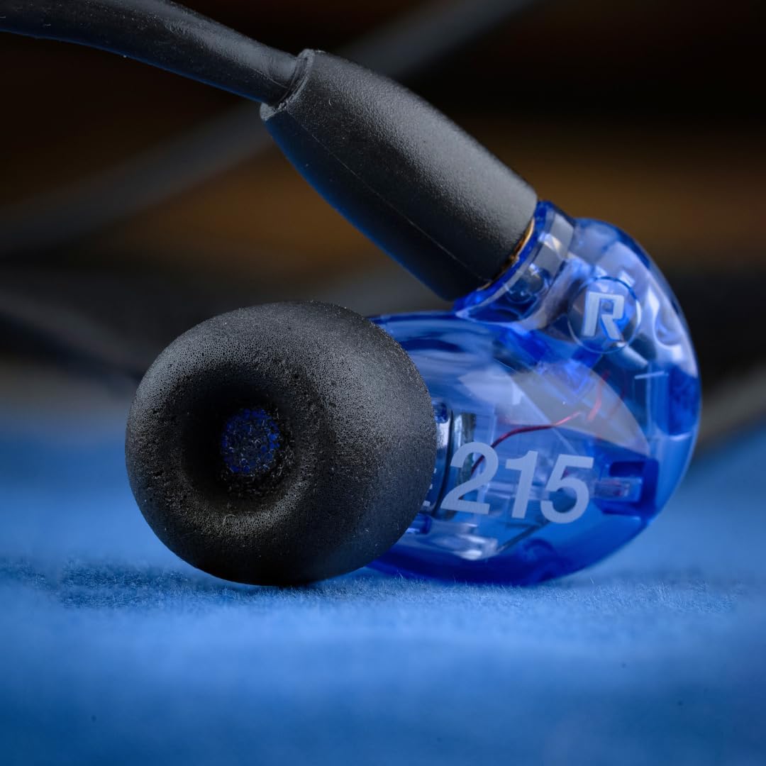 Comply 100 Core Series | Memory Foam Replacement IEM Ear Tips for Etymotic, Westone, Klipsch & More | Superior Noise Isolation, Ultimate Comfort, Secure Fit | Round, Black, Medium (3 Pairs)