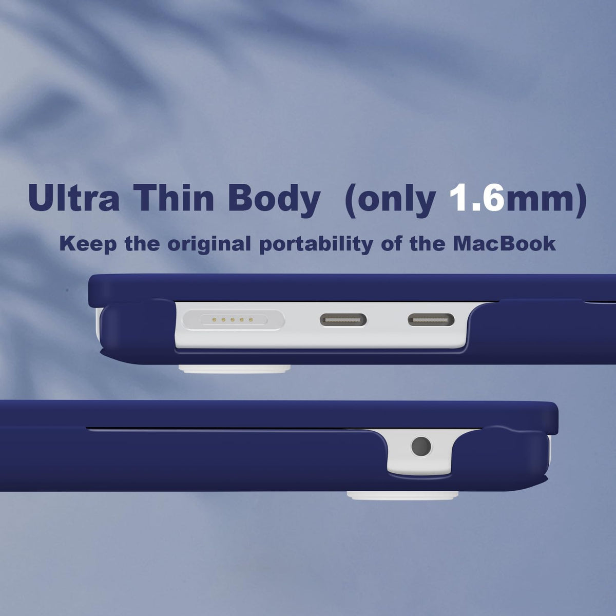 CISSOOK Case for MacBook Air 13.6 inch 2022 2024 2025 Release A2681 M2 A3113 M3 A3240 M4 Chip with Touch ID,Royal Blue Hard Shell Case & Keyboard Cover & Screen Protector, Navy Blue