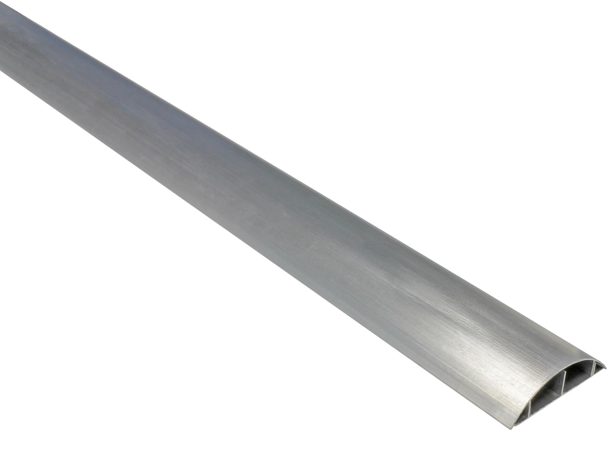Electriduct Metal Cable Shield Cord Cover Outdoor Aluminum Raceway 58 Inch - 0.56 W x 0.43 H Dual Channel - CSX-MET-3 (2 Pack)