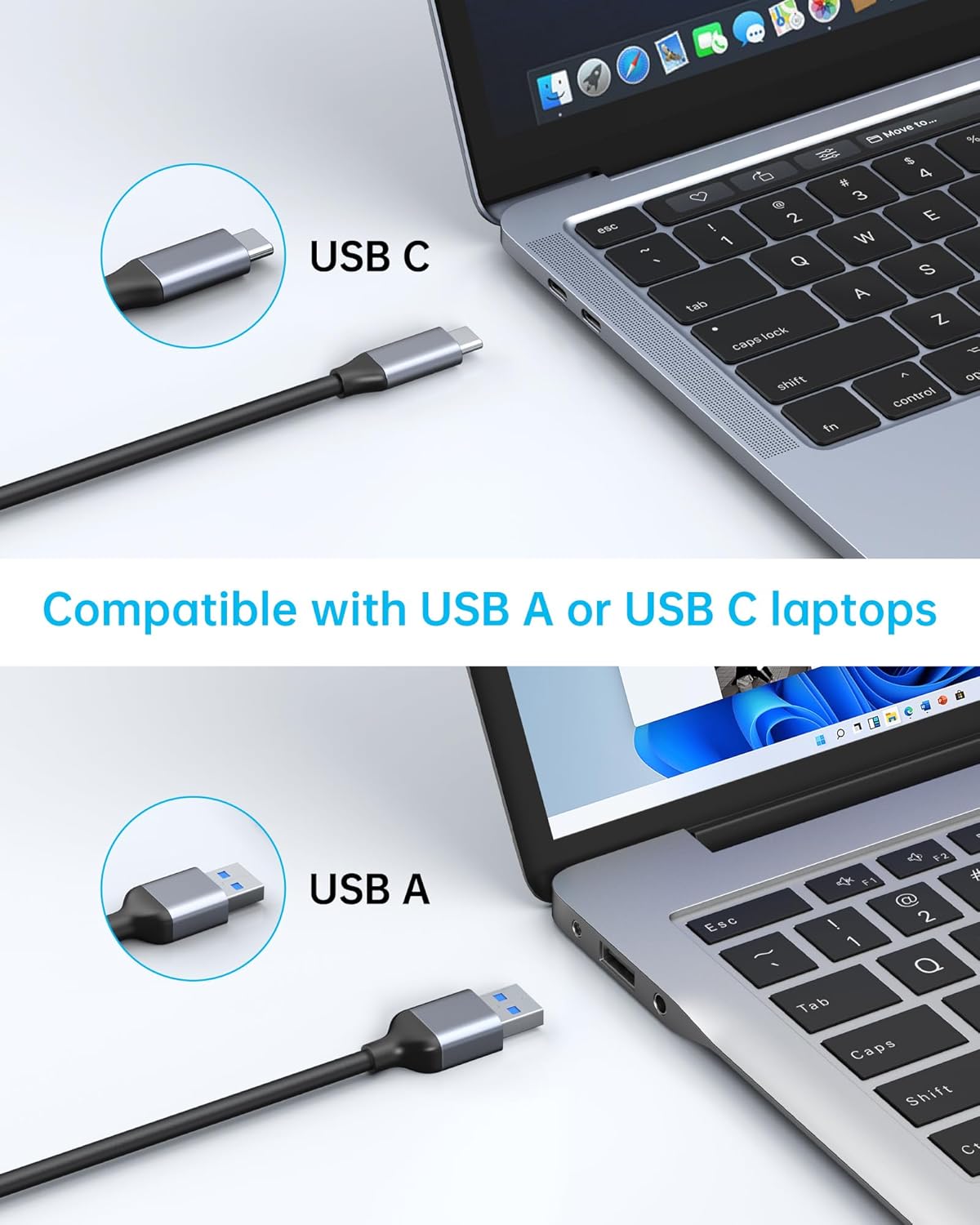 DisplayLink Docking Station,15-in-1 DisplayLink Dock for MacBook M1/M1 and Windows,2 HDMI Port,2 DP Port, 120W DC Power Supply,6 USB Ports,2.5G Gigabit Ethernet, SD/Micro sd,Audio