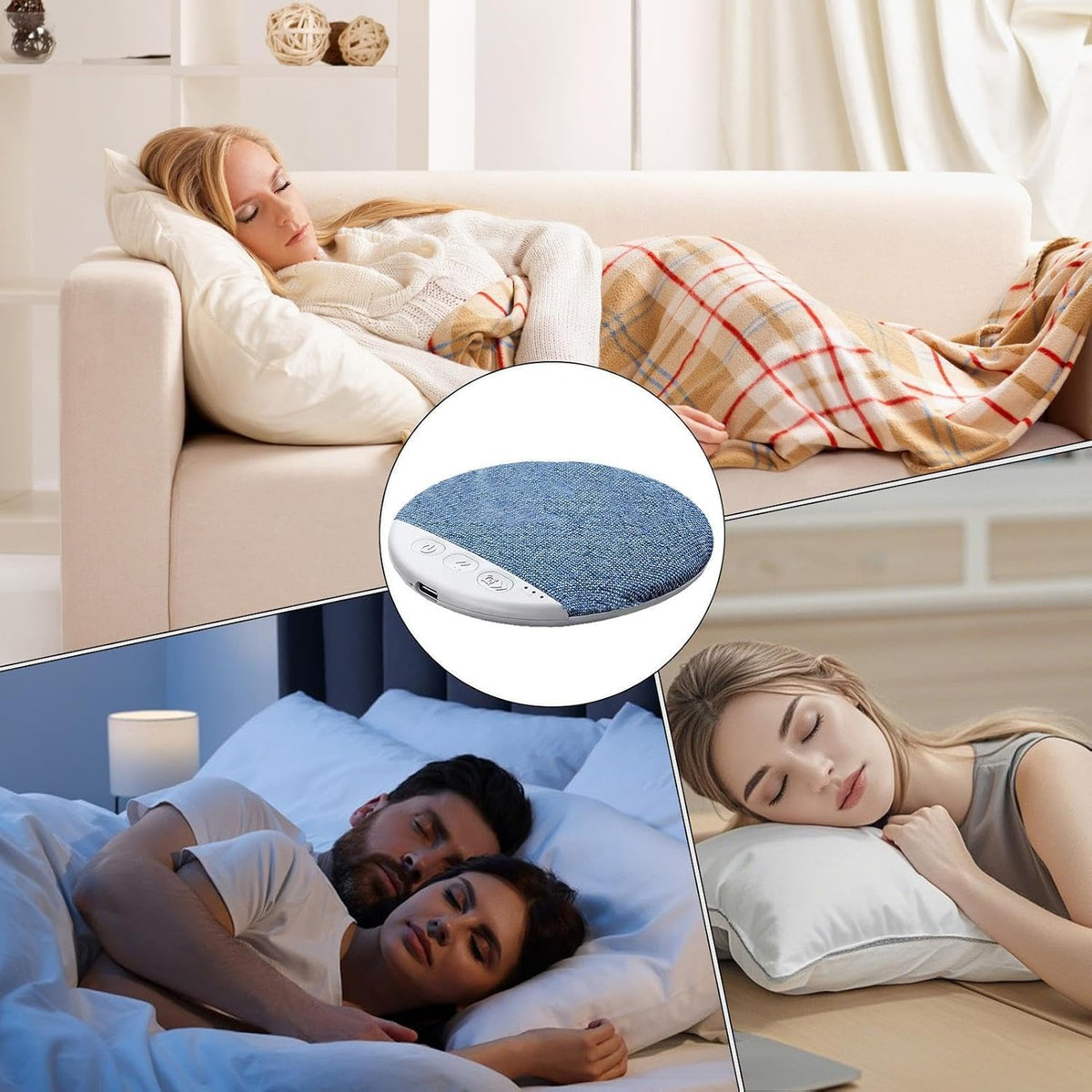 Generic Portable Pillow Speaker - Wireless Bluetooths Pillow Speakers for Sleeping | Rechargeable Bluetooths Sleep Aid