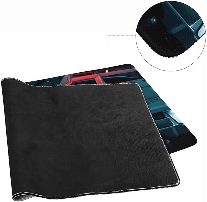 JDM Car R34 Large Gaming Mouse Pad Non-Slip Rubber Base Desk Mat Computer Accessories for Office & Gaming Setups 40x90cm