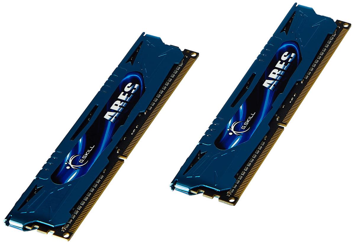 G-Skill Ares F3-2400C11D-8GAB 8 GB (4 GB x 2) DDR3-2400 Non-ECC Memory Modules with Low Profile Heat Spreader - Blue