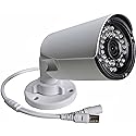 BlueFishCam Analog CCTV Camera Outdoor/Indoor Security SystemLong Angle Lens 8mm CMOS 1000TVL 36 LED Infrared Waterproof with IR-Cut Motion Detective