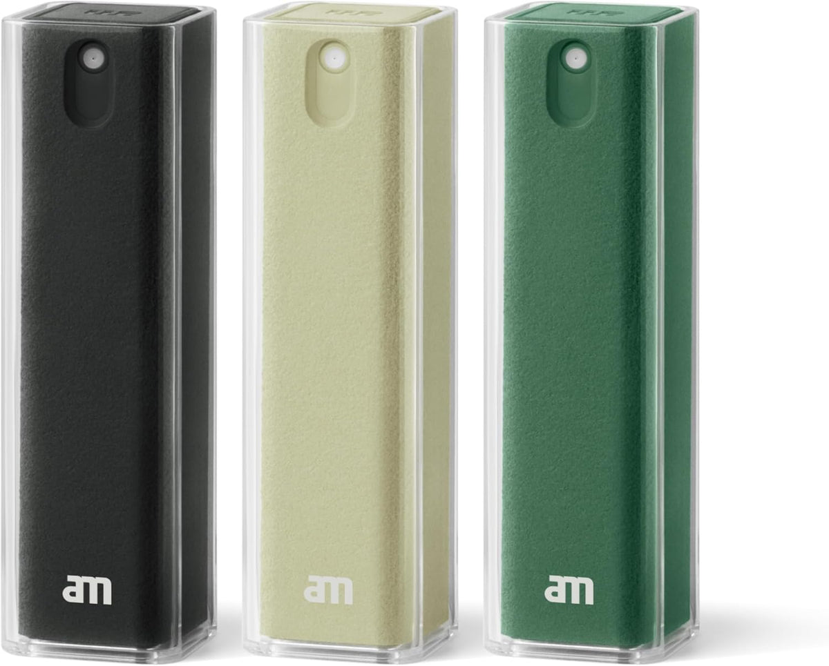 3 Pack, am Screen Cleaner Mist Spray with Microfiber Cloth Around Alcohol-Free, Streak-Free Screen Cleaning Kit