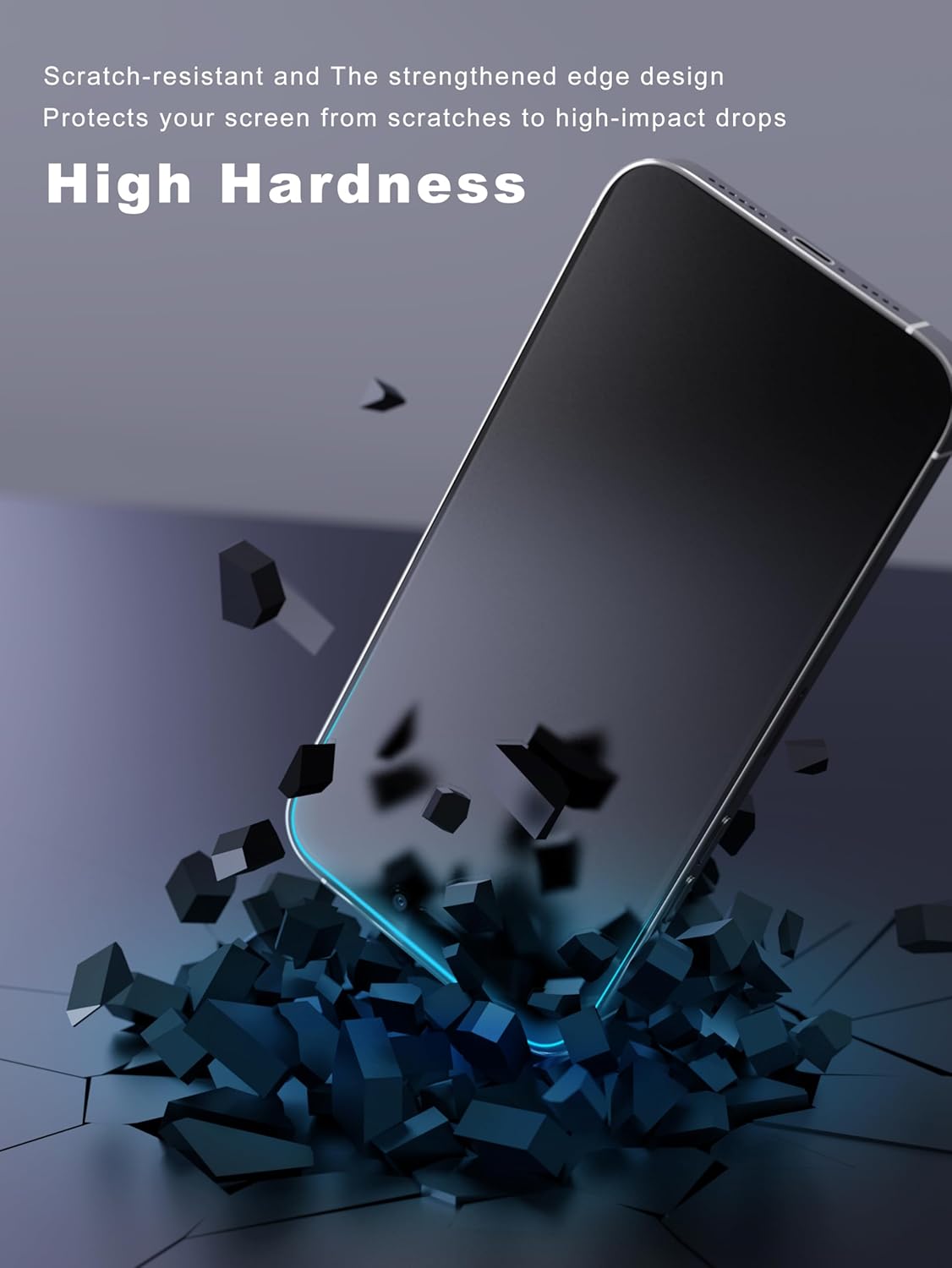 2 Pack Matte Screen Protector for iPhone 15 Pro 6.1 inch, Anti-Fingerprint & Anti-Glare Screen Protector Tempered Glass Easy Installation