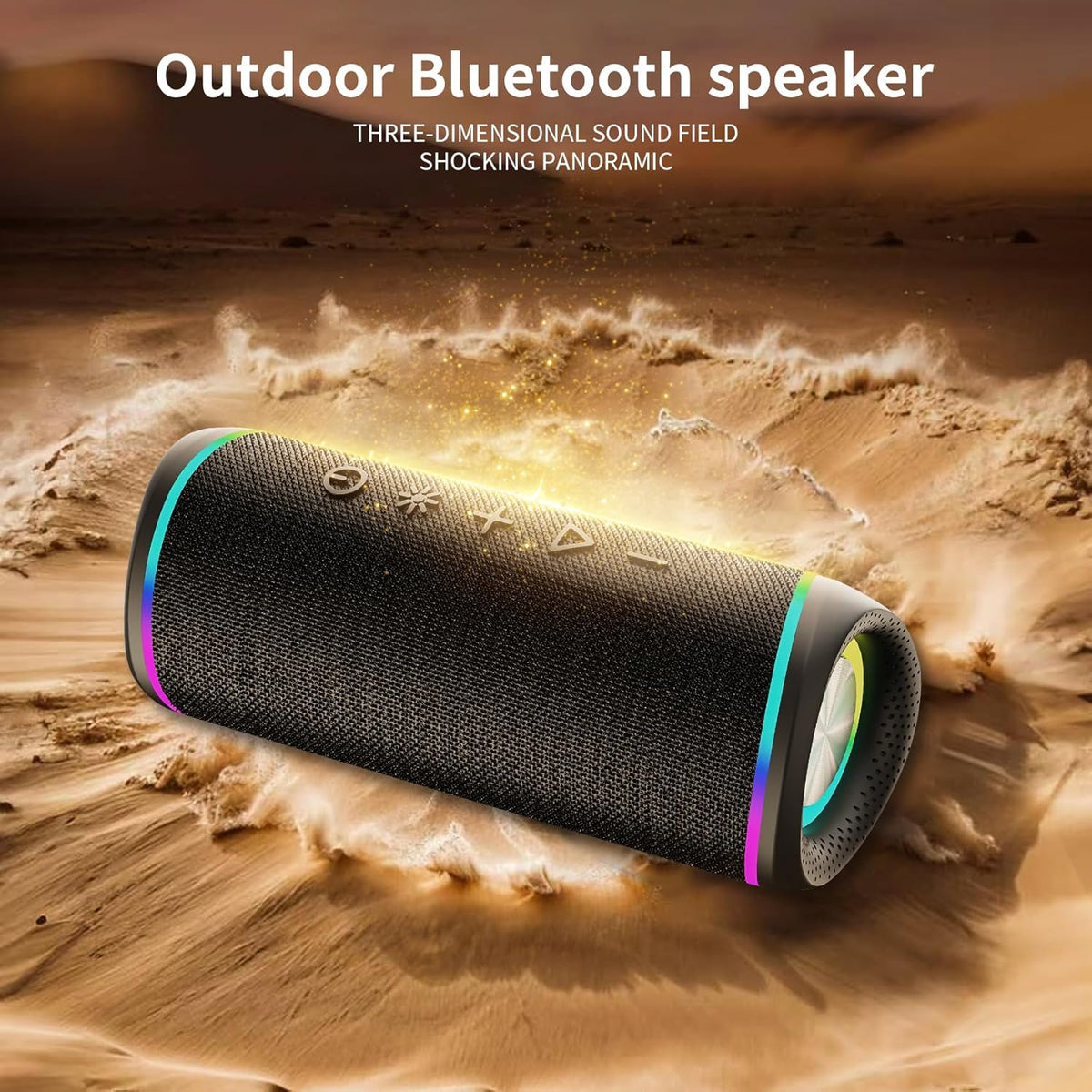 IHE IPX5 20H 5.3, Bluetooth Speaker - HD Sound, Waterproof, Up to Playtime, TWS Pairing, BT Portable Wireless Speaker