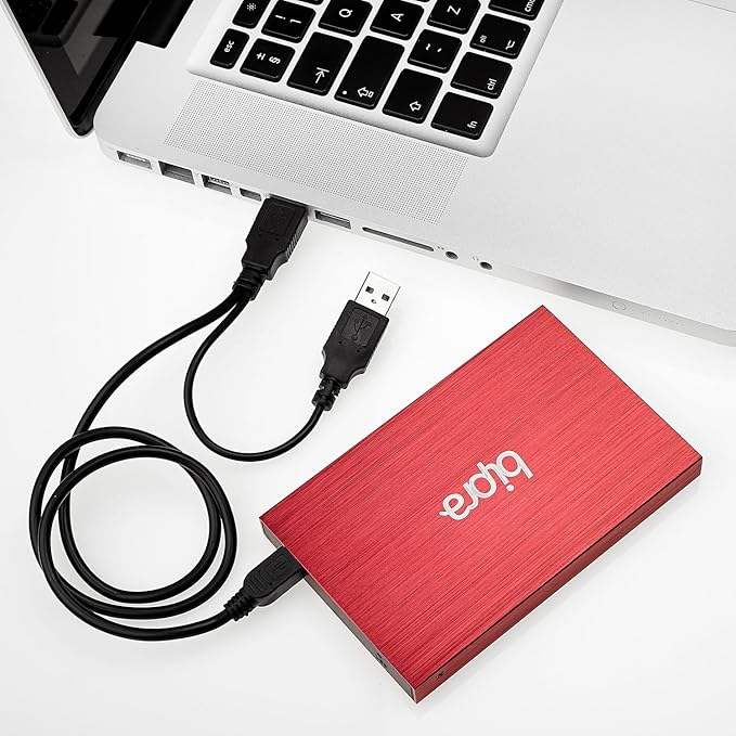 B:Drive B3 500GB USB 3.0 2.5 inch Mac Edition Portable External Hard Drive - Red - Mac OS Extended (Journaled)