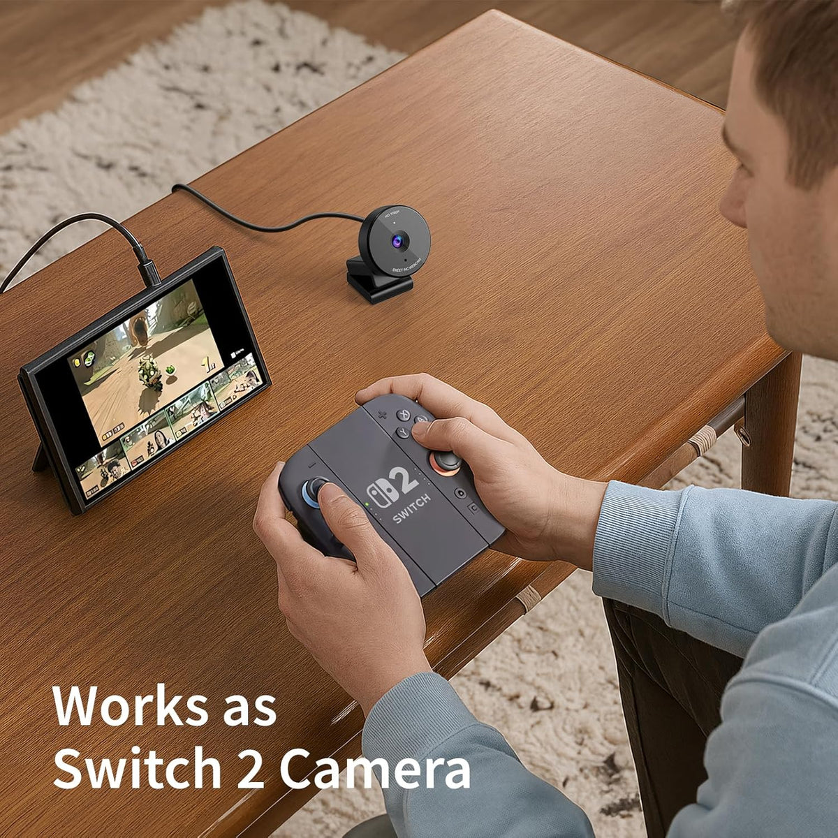 EMEET 1080P Webcam - USB Webcam with Microphone & Physical Privacy Cover, Noise-Canceling Mic, Auto Light Correction, Fixed Focus, C950 Ultra Web Cam w/ 70°View for Meeting/Online Classes/Zoom/YouTube