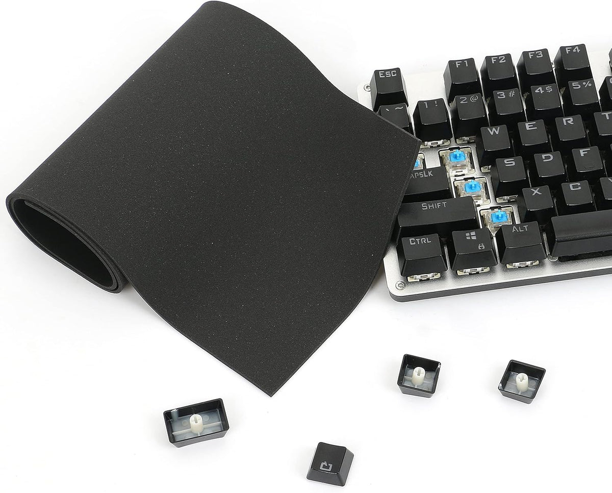HONKID LE-20 3mm) Keyboard Foam, Sound Dampening Foam for Mechanical Keyboard Bottom, Made of Poron, Black (H
