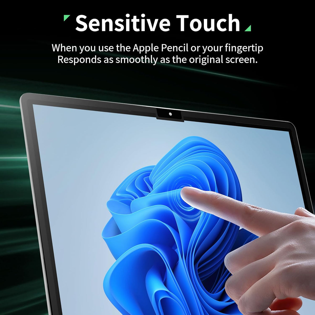 Nano 13.5 Inch Privacy Screen for Microsoft Surface Laptop 6/5/4/3/2/1, Removable Film Anti-Spy Filter Black Security Protector, Anti Glare Blue Light Shield Matte Screen Guard