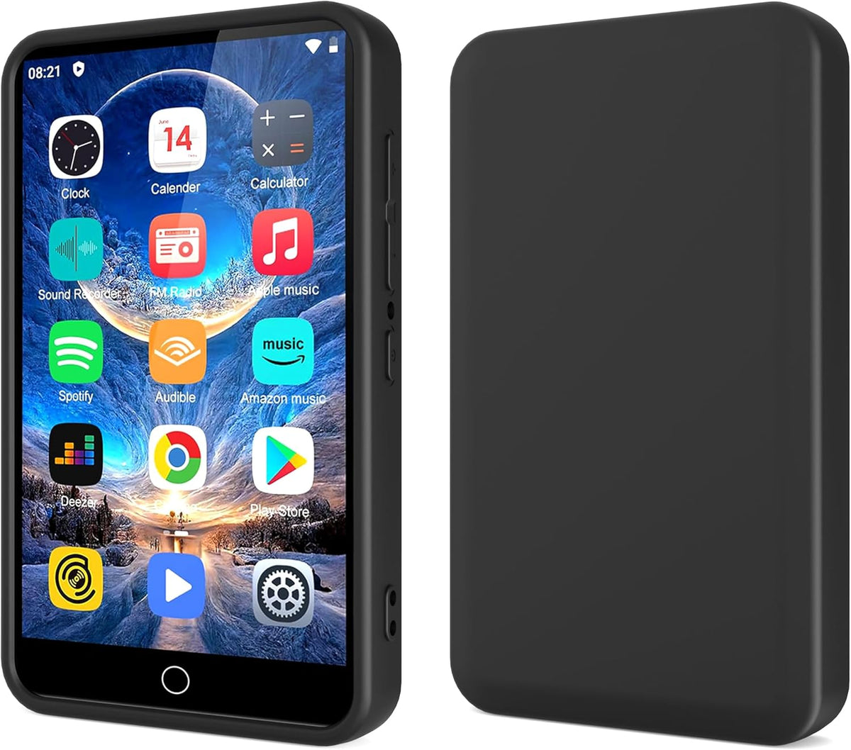 Fotosuncy MP3 M505 4.0 inch, Player Case for ZAQE Slim Fit Soft TPU Matte Cover with Cleaning Cloth Black