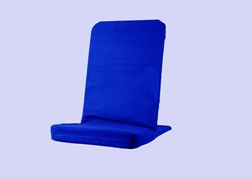 Original BackJack-Made in The USA- Extra Large Royal Cotton Fabric Lightweight Floor Seating Chair for Gaming Families Parents Daycare Back Support Reading Yoga Meditation Dorm