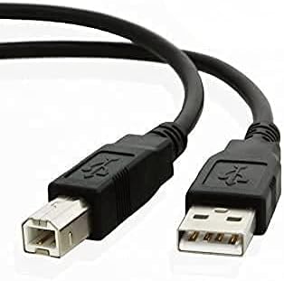 Importer520 2 Pack 10 2.0 Black ft Hi Speed USB Printer Scanner Cable Type A Male to Type B Male For HP, Canon