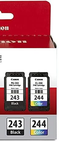 Canon PG-243/ CL-244 Ink Multi Pack, Compatible to TR4520, MX492, MG2520, MG2922 & PG-240 XL Black Ink Catridge Compatible to Printer MG2120, MG3120, MG4120, MX512, MX432, MX372