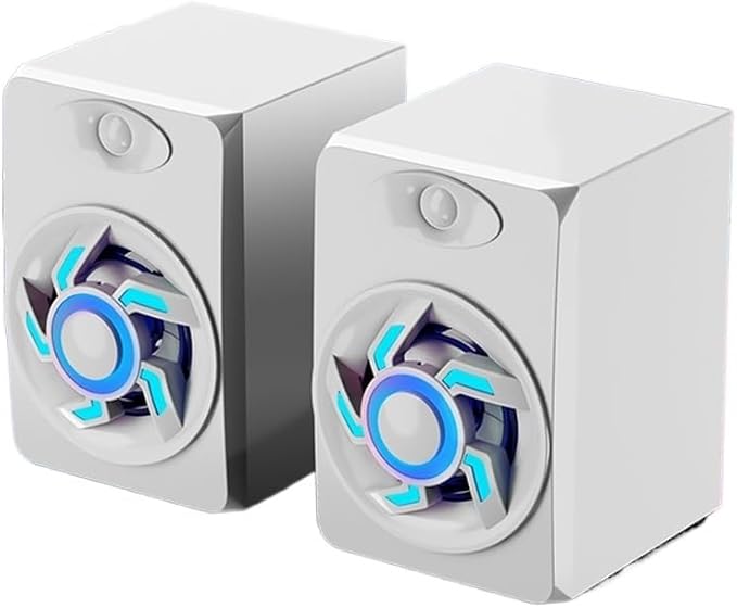 Computer Audio Desktop Home Mini Small Speaker Laptop Mobile Phone Colorful Light Subwoofer Desktop USB