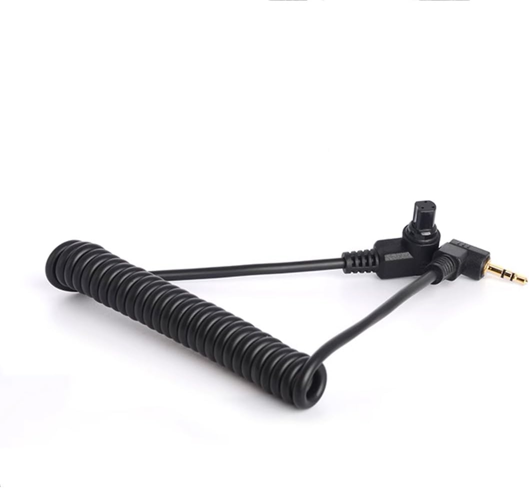 Remote Shutter Release Trigger Cable for Canon R3 R5 1DX 6D 7D 5D MKIII 60D EOS SLR Camera, 2.5mm Controller to N3