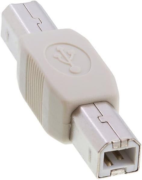 Cmple - USB B to B Adapter USB 2.0 Male to Male Coupler Plug to Plug Connector Converter for Printer Scanner HDD External Hard Drive