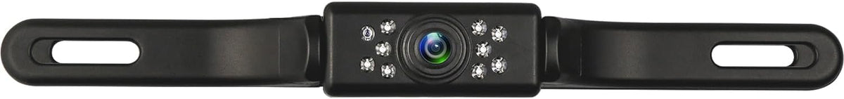 GLK 9 IP69K Car Backup Camera HD Night Vision Rear View Camera License Plate Camera with LED Lights, Font & Rear