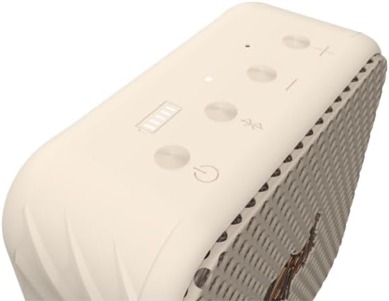 Klipsch The Austin Portable Bluetooth Speaker with a 1.5" Full Range Driver, IP67 dust and Waterproof Rating, 12 Hours of Playtime for a Premium Live Concert Experience - Cream