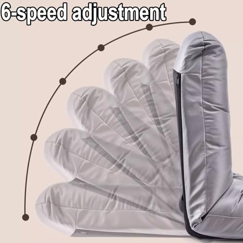 BTZHY Floor Chair Indoor Adjustable Floor ChairSingle Sofa Chair Modern Folding Floor Gaming Chair 6-Position Backrest Adjustable Load Bearing 60kg Perfect for Reading Meditating with Headrest(Rose)