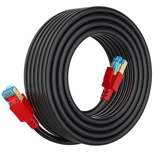 8 50 6ft 10ft 20ft 30ft 40ft 75ft 100ft 150ft 26AWG 40Gbps 2000Mhz,Professional Cat Ethernet Cable ft, Heavy Duty High