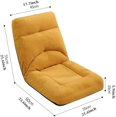 BTZHY Floor Chair Floor Chair with Backrest Foldable Floor Chair for Adults Lazy Sofa Meditation Chair Window Chair with 5 Adjustable Positions for Sitting Reading Watching &amp Yoga (/Pink)
