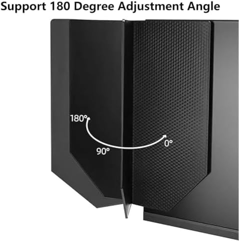 Foldable Anti-Glare Monitor Hood for 24-27 inch Screens Desktop Computer Sunshade with Adjustable 180° Angle Side Panel Display Shading Reduces Glare &amp Enhances Focus (1 Set)