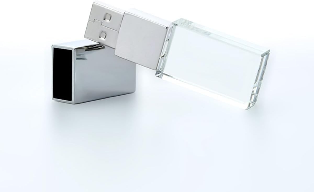 HZBDBLT 3.0 (64, Crystal USB Flash Drive LED Lighting Memory Stick Birthday Wedding Gift Pen Drive GB)