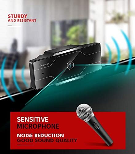 Computer Camera 1080P Full HD Web Camera with Microphone USB Plug Web Cam for PC Computer Laptop Desktop Camera (Color : 2K)