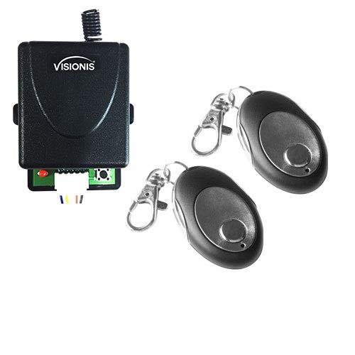 Visionis FPC-7470 One Door Access Control Outswinging Door 600lbs Electromagnetic Lock Kit with Wireless Receiver and Remote Magnetic Lock System