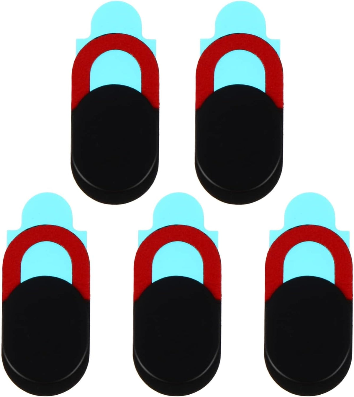 5-Pack 0.70X0.39In Mobestech Webcam Cover Slide for Laptop Phone Tablet Camera Privacy Protector Compact Lightweight