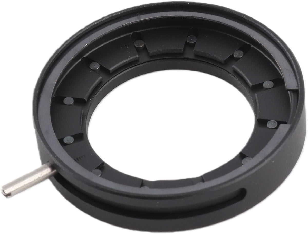 Fafeicy 14 Adjustable Aperture Diaphragm for Microscope, Optical Diaphragm with Blades Metal Lens, Microscope Accessory