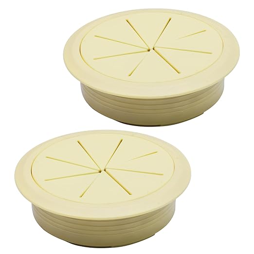 BOPOREAE 2 Pcs Desk Grommet 2" (50mm), Desk Hole Cover for Cables