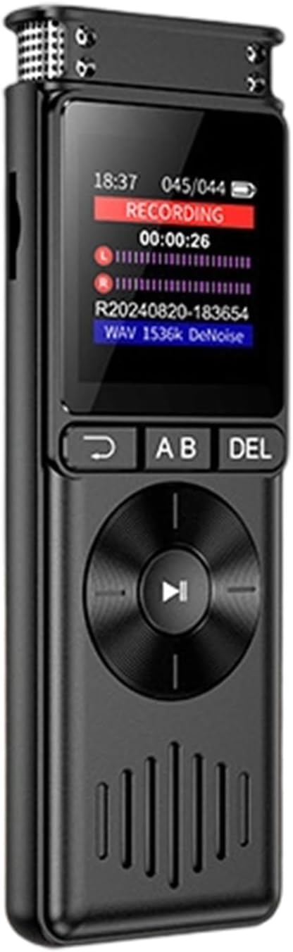 hejhncii MP3 8/16/32/64/128GB High Capacity Digital Recorder with Adjustable Playback Speed Music Player for Office