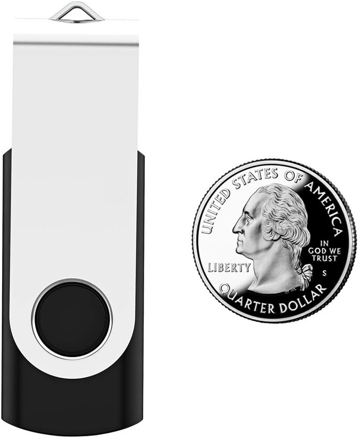 USB Flash Drive 1GB 100 Pack, Bulk USB 2.0 Flash Drives Thumb Drive Swivel Memory Stick Jump Drive Pen Drive,1 gig 100 Pieces