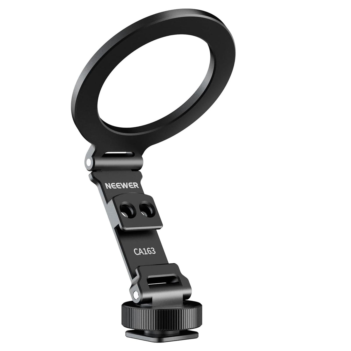NEEWER Magnetic Tripod Phone Mount Cold Shoe Adapter, Aluminum Compact Lightweight Portable Phone Holder Attachment for Camera, Compatible