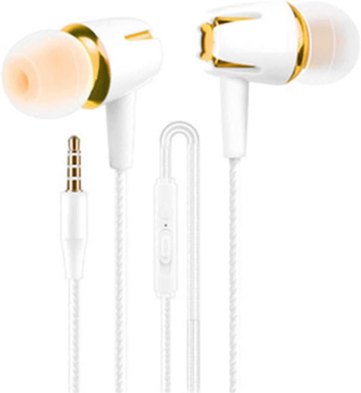 Heave Headset Wired in Ear Headphones Earbuds,Powerful Heavy Bass Sound Wired Gaming Earbuds Built in Noise