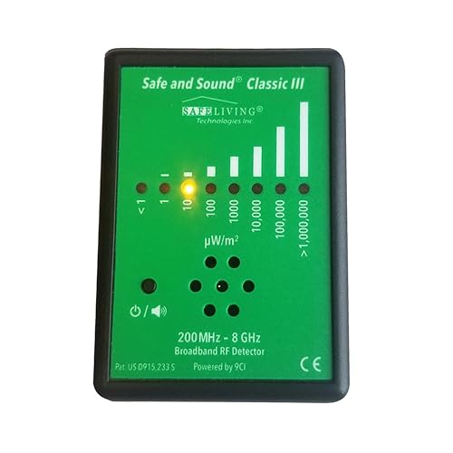Safe and Sound Classic III Radio Frequency 5G Detector New 2024 Release by Safe Living Technologies Inc
