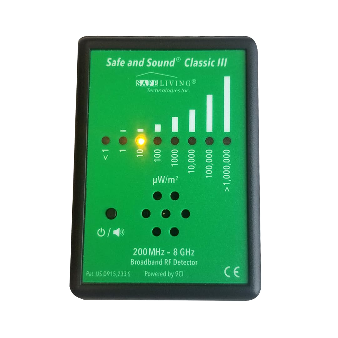 Safe and Sound Classic III Radio Frequency 5G Detector New 2024 Release by Safe Living Technologies Inc