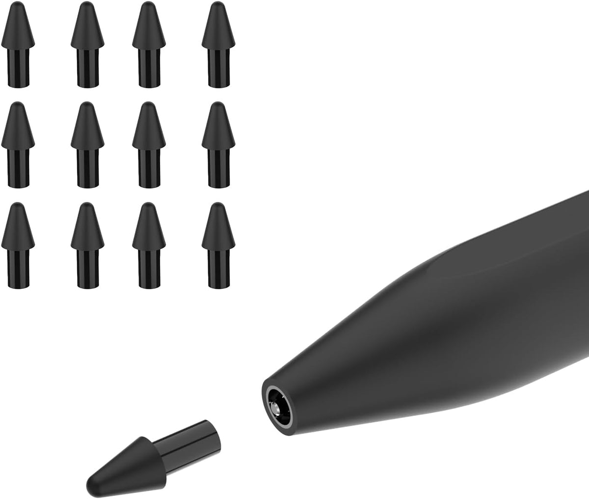 12 Pcs Marker Pen Tips for Remarkable Paper Pro nips with Removal Tool, Durable Stylus Pen Replacement Nibs Marker Pen for Precise Writing & Sketching